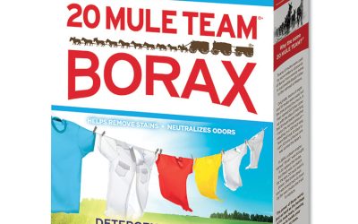 20 Mule Team Borax Laundry Booster, Powder, 4 lb Box, 6 Boxes/Carton