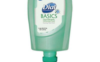 Basics Hypoallergenic Foaming Hand Wash Refill For Fit Touch Free Dispenser, Honeysuckle, 1 L, 3/carton