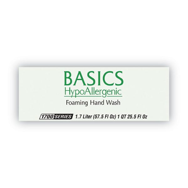 Basics Hypoallergenic Foaming Hand Wash Refill For Dial 1700 Dispenser, Honeysuckle, With Vitamin E, 1.7 L, 3/carton - Image 3