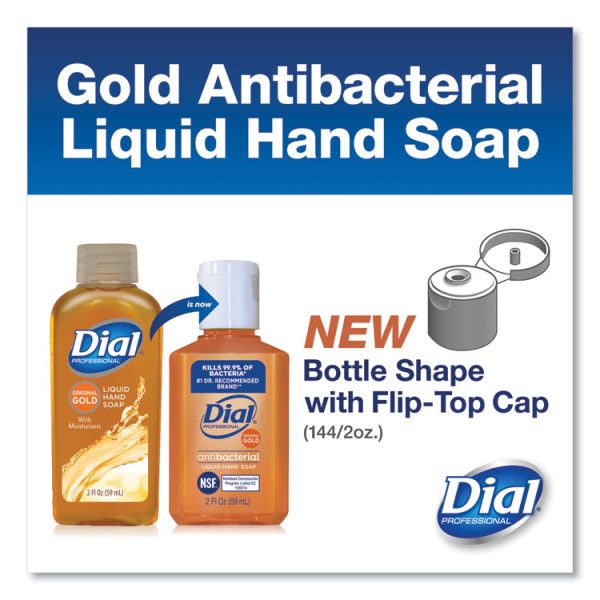 Gold Antibacterial Liquid Hand Soap, Floral, 2 oz, 144/Carton - Image 2