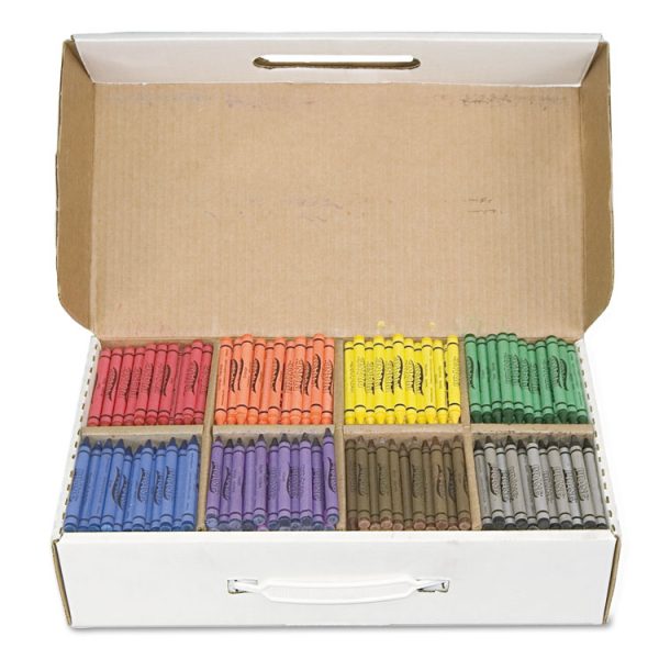 Crayons Made With Soy, 100 Each Of 8 Colors, 800/carton - Image 2