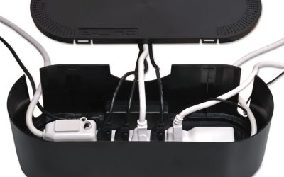 Large Cable Tidy Units, 16.5″ X 6.5″ X 5.25″, Black