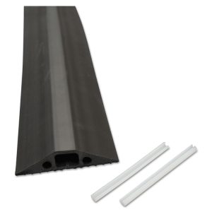 Medium-Duty Floor Cable Cover, 2.75 X 0.5 X 6 Ft, Black