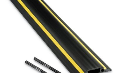 Medium-Duty Floor Cable Cover, 3.25″ Wide X 30 Ft Long, Black