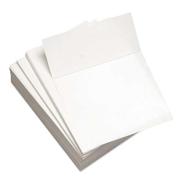 Custom Cut-Sheet Copy Paper, 92 Bright, Micro-Perforated 3.5" from Bottom, 24 lb Bond Weight, 8.5 x 11, White, 500/Ream - Image 2