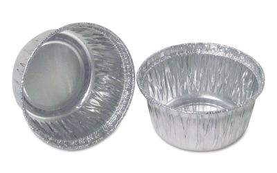 Aluminum Round Containers, 4 Oz, 3″ Diameter X 1.56″h, Silver, 1,000/carton