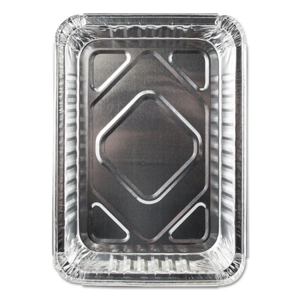 Aluminum Closeable Containers, 1.5 Lb Oblong, 8.69 X 6.13 X 1.56, Silver, 500/carton