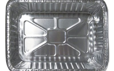 Aluminum Closeable Containers, 2.25 Lb Oblong, 8.69 X 6.13 X 2.13, Silver, 500/carton