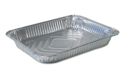 Aluminum Steam Table Pans, Half-Size Shallow-79.5 Oz., 1.69″ Deep, 10.38 X 12.75, 100/carton