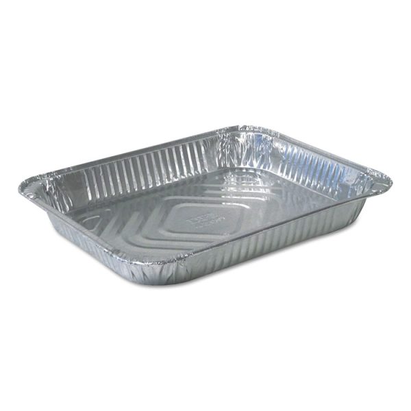 Aluminum Steam Table Pans, Half-Size Shallow-79.5 Oz., 1.69" Deep, 10.38 X 12.75, 100/carton