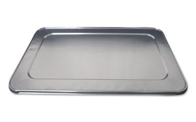 Aluminum Steam Table Lids, Fits Heavy Duty Full-Size Pan, 12.88 x 20.81 x 0.63, 50/Carton