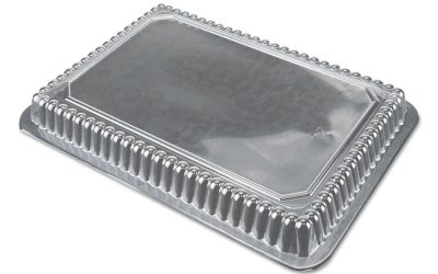 Dome Lids for 1.5 lb, 2 lb and 2.25 lb Oblong Containers, 7.94 x 5.44, Clear, Plastic, 500/Carton