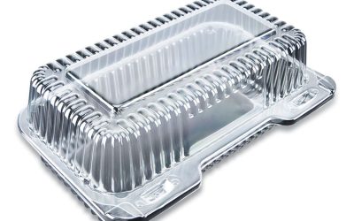Plastic Clear Hinged Containers, 33 Oz, 5.5 X 8.88 X 3.38, Clear, 250/carton