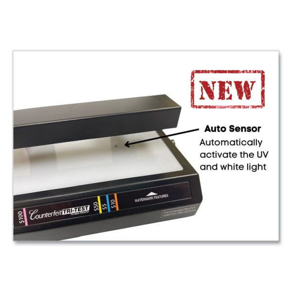Tri Test Counterfeit Bill Detector With Pen, U.s.; Canadian; Mexican; Eu; Uk; Chinese Currencies, 7 X 4 X 2.5, Black - Image 3
