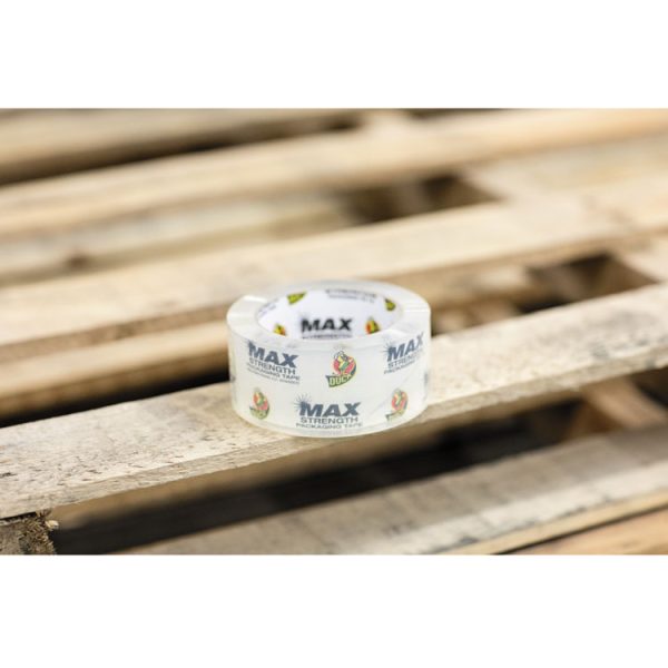 Max Packaging Tape, 3" Core, 1.88" X 54.6 Yds, Crystal Clear, 6/pack - Image 2