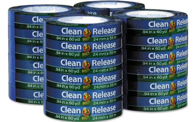 Clean Release Painter’s Tape, 3″ Core, 0.94″ X 60 Yds, Blue, 24/carton