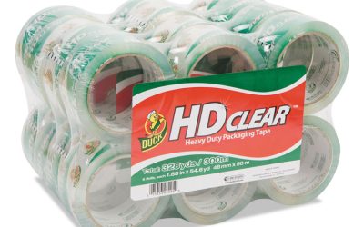 Heavy-Duty Carton Packaging Tape, 3″ Core, 1.88″ X 55 Yds, Clear, 24/pack