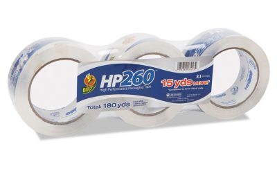 HP260 Packaging Tape, 3″ Core, 1.88″ X 60 Yds, Clear, 3/pack