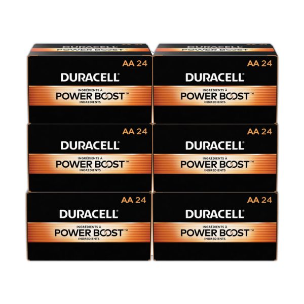 Power Boost CopperTop Alkaline AA Batteries, 144/Carton