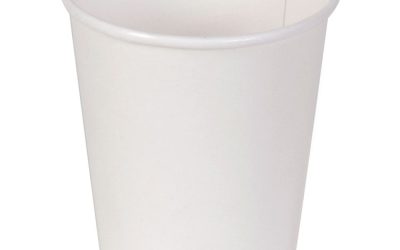 Paper Hot Cups, 10 Oz, White, 50/sleeve, 20 Sleeves/carton