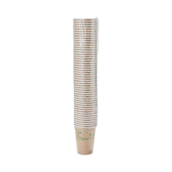 EcoSmart Recycled Fiber Hot/Cold Cups, 12 oz, Kraft/Green, 50/Sleeve, 20 Sleeves/Carton - Image 5