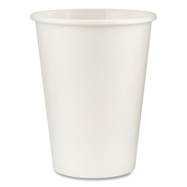 Paper Hot Cups, 12 Oz, White, 50/sleeve, 20 Sleeves/carton - Image 2