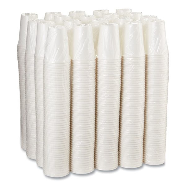 Paper Hot Cups, 12 Oz, White, 50/sleeve, 20 Sleeves/carton - Image 4
