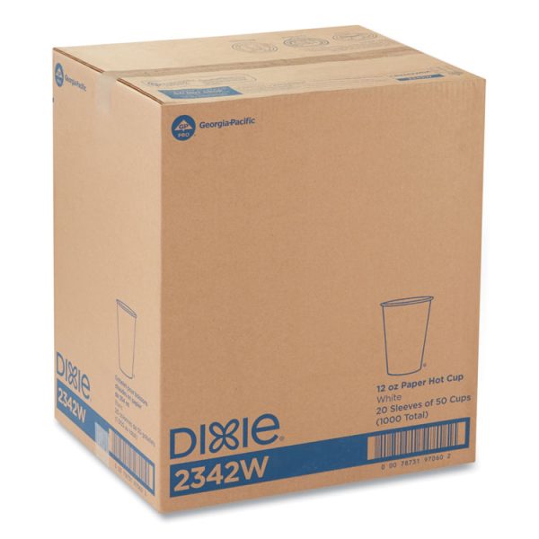 Paper Hot Cups, 12 Oz, White, 50/sleeve, 20 Sleeves/carton - Image 6