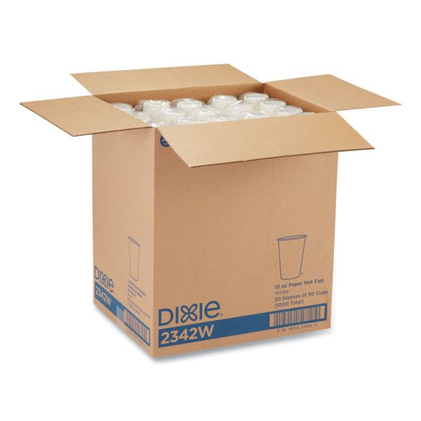 Paper Hot Cups, 12 Oz, White, 50/sleeve, 20 Sleeves/carton - Image 5