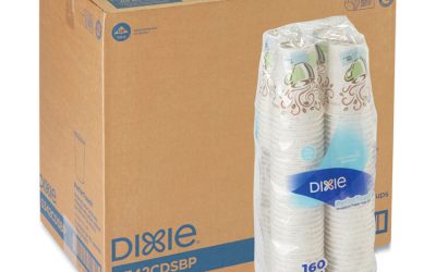 Perfectouch Paper Hot Cups, 12 Oz, Coffee Haze Design, 160/pack, 6 Packs/carton