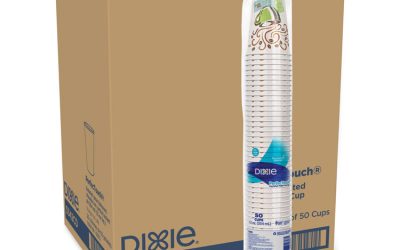 Perfectouch Paper Hot Cups, 12 Oz, Coffee Haze Design, 50/sleeve, 20 Sleeves/carton