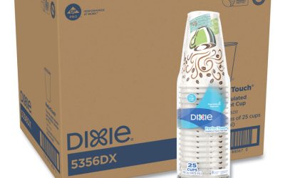 Perfectouch Paper Hot Cups, 16 Oz, Coffee Haze Design, 25 Sleeve, 20 Sleeves/carton