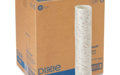 Perfectouch Paper Hot Cups, 10 Oz, Coffee Haze Design, 50 Sleeve, 20 Sleeves/carton