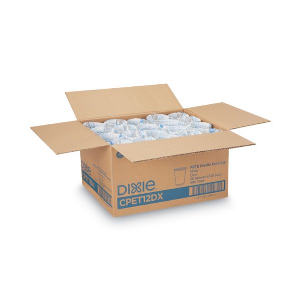 Clear Plastic Pete Cups, 12 Oz, 25/sleeve, 20 Sleeves/carton - Image 4