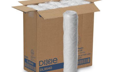 Sip-Through Dome Hot Drink Lids, Fits 10 Oz Cups, White, 100/pack, 10 Packs/carton