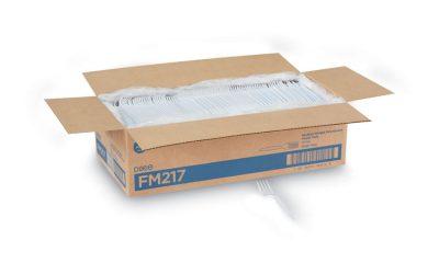 Plastic Cutlery, Heavy Mediumweight Forks, White, 1,000/carton