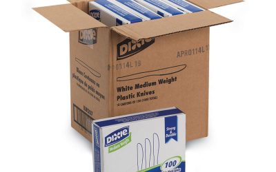 Plastic Cutlery, Heavy Mediumweight Knife, 1,000/carton