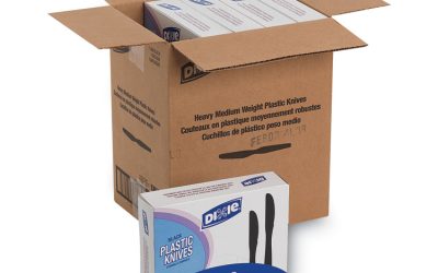 Plastic Tableware, Heavy Mediumweight Knives, Black, 100/box, 10 Boxes/carton