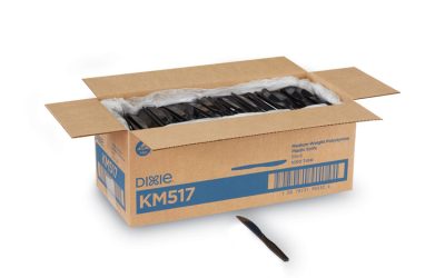 Plastic Cutlery, Heavy Mediumweight Knives, Black, 1,000/carton