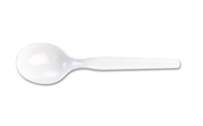 Plastic Cutlery, Heavy Mediumweight Soup Spoon, 1,000/carton