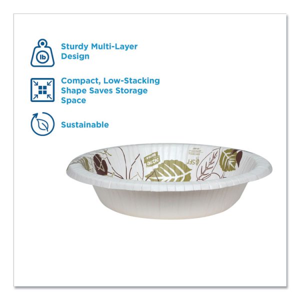 Pathways Heavyweight Paper Bowls, 20 Oz, Green/burgundy, 500/carton - Image 4