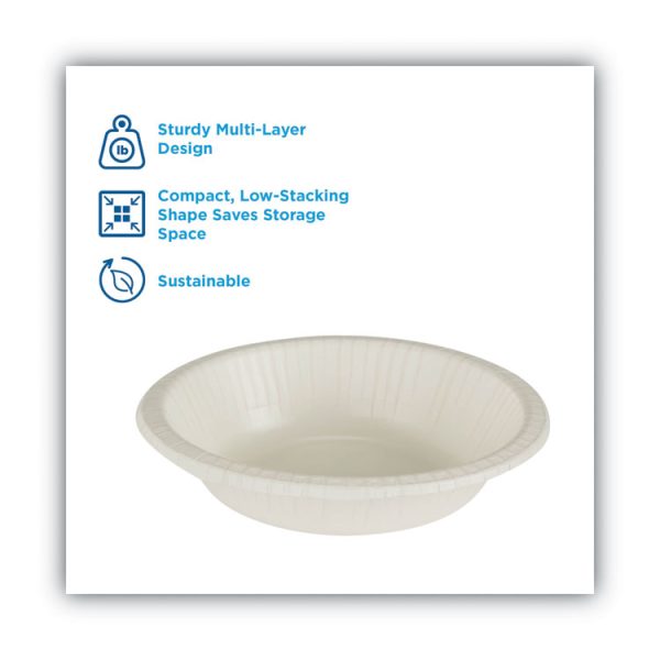 Pathways Heavyweight Paper Bowls, Wisesize, 12 Oz, Green/burgundy, 125/pack - Image 2