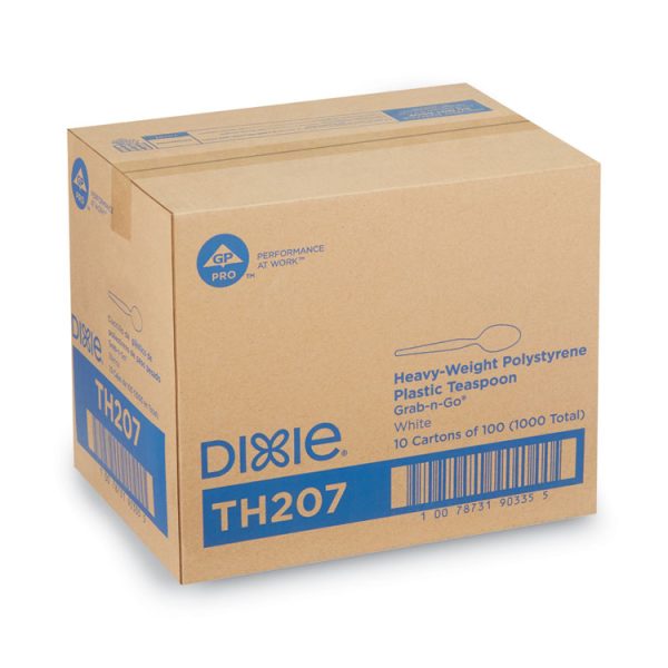 Plastic Cutlery, Heavyweight Teaspoons, White, 1,000/carton - Image 5