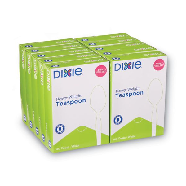 Plastic Cutlery, Heavyweight Teaspoons, White, 1,000/carton - Image 3