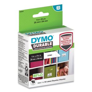 LW Durable Multi-Purpose Labels, 1" x 2.12", 160 Labels/Roll
