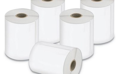 LW Extra-Large Shipping Labels, 4″ x 6″, White, 220 Labels/Roll, 5 Rolls/Pack