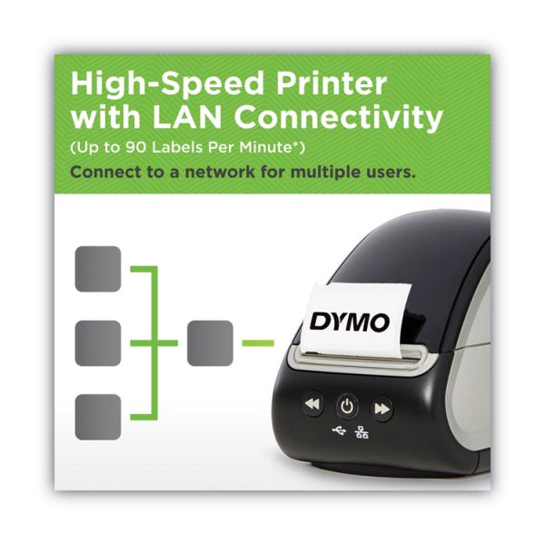 Labelwriter 550 Turbo Series Label Printer, 90 Labels/min Print Speed, 5.34 X 7.38 X 8.5 - Image 4