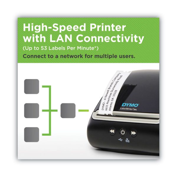 Labelwriter 5xl Series Label Printer, 53 Labels/min Print Speed, 5.5 X 7 X 7.38 - Image 5