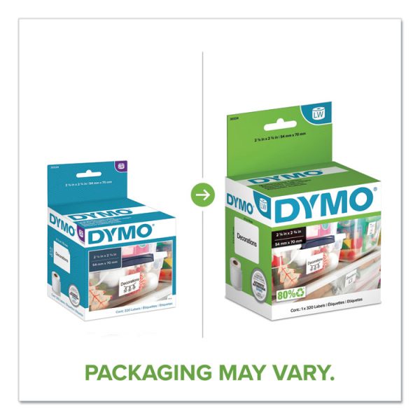 Lw Multipurpose Labels, 2.75" X 2.12", White, 320 Labels/roll - Image 2