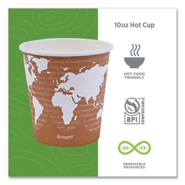 World Art Renewable And Compostable Hot Cups, 10 Oz, 50/pack, 20 Packs/carton - Image 4